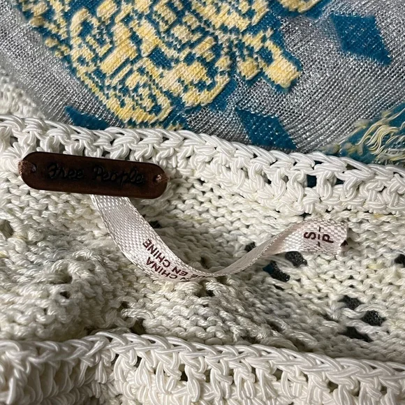 Free People Pointelle Breeze Knit Sweater Bell Sleeves Size Small - Picture 8 of 9